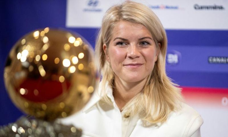 Ada Hegerberg with her Ballon d'Or trophy - she has not played for Norway since Euro 2017