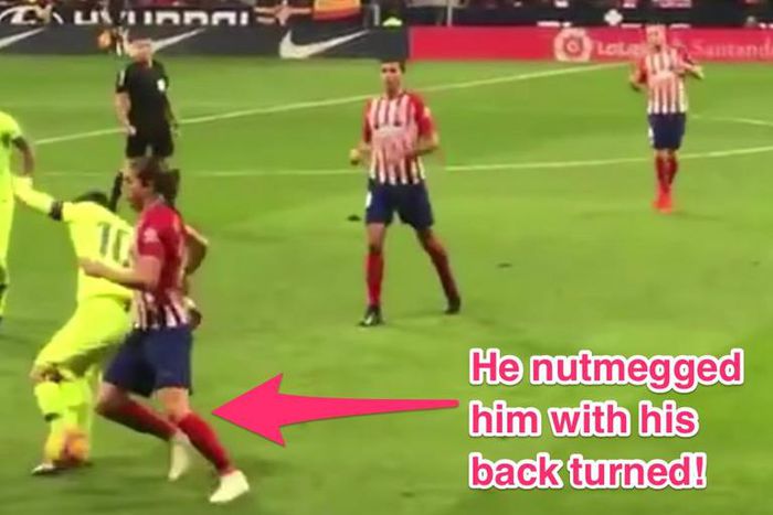 Lionel Messi nutmeg
