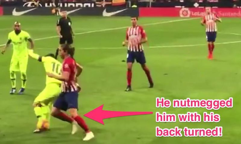 Lionel Messi nutmeg