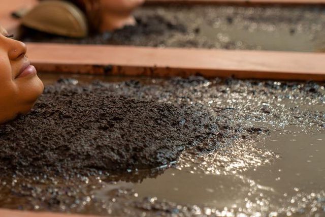 Mud baths are a natural way to improve health and wellbeing [Dr.Wilkinson's]