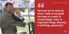14 of George H.W. Bush's most presidential quotes