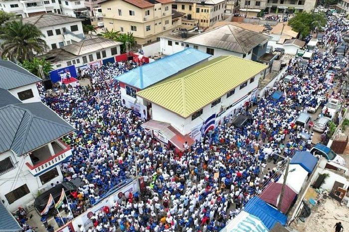 NPP Supporters at party HQ