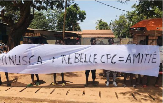 Youths protest against MINUSCA in Bangui