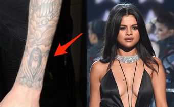 selena gomez justin bieber tattoo irl skitch
