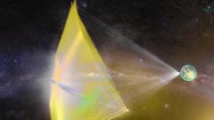 starshot spacecraft light sail laser beam earth space alpha centauri breakthrough foundation