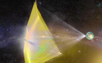 starshot spacecraft light sail laser beam earth space alpha centauri breakthrough foundation