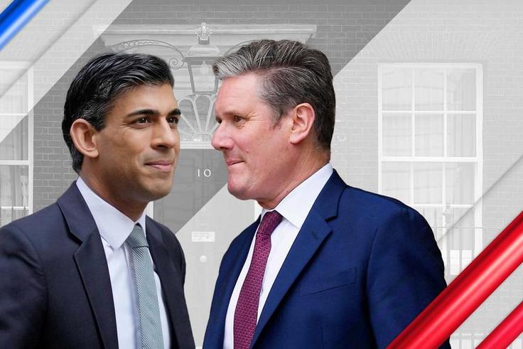 Rishi Sunak and Keir Starmer. [Sky news]