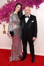Paul Giamatti walked the red carpet with his partner, Clara Wong, who dazzled in a metallic silver gown.