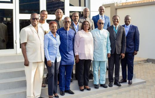 The board of GRA and management of SML Ghana after the meeting