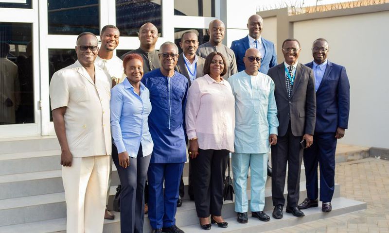 The board of GRA and management of SML Ghana after the meeting