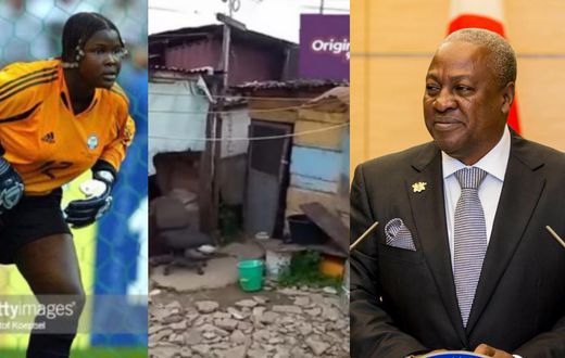 Memunatu Sulemana: Mahama helps ex-Black Queens goalkeeper with house, money