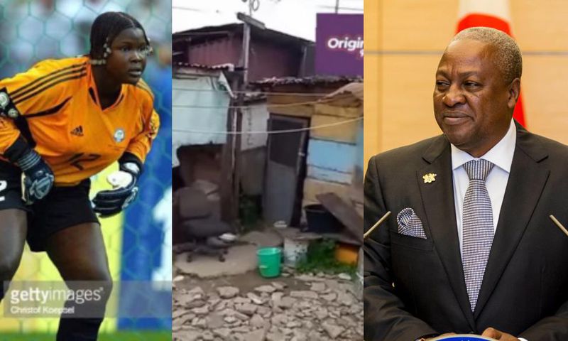 Memunatu Sulemana: Mahama helps ex-Black Queens goalkeeper with house, money