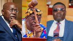 President Akufo-Addo, Speaker Alban Bagbin and South Dayi MP Rockson Nelson Dafeamekpor