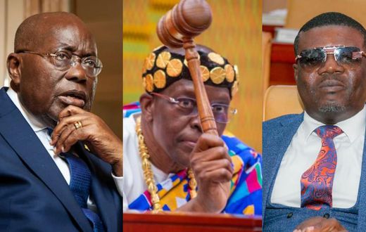 President Akufo-Addo, Speaker Alban Bagbin and South Dayi MP Rockson Nelson Dafeamekpor