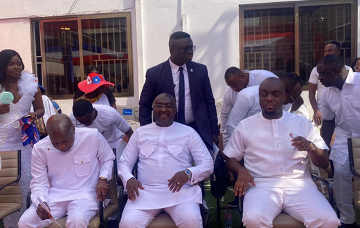 General Secretary, Justin Kodua, Dr Mahamudu Bawumia and Stephen Ntim