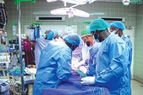 Doctors attending to kidney patients
