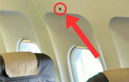 On both sides of the plane, there is a triangle in front of and behind the wings above the windows [Michael Quandt/Bild]