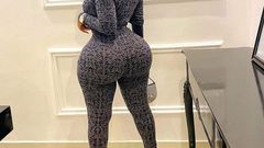 Lady with big butt