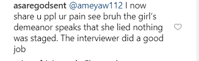 Instagram comment