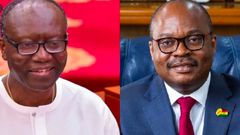 Finance Minister, Ken Ofori-Atta and Bank of Ghana governor, Dr. Ernest Addison