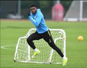 Thomas Partey returns to Arsenal training after injury layoff