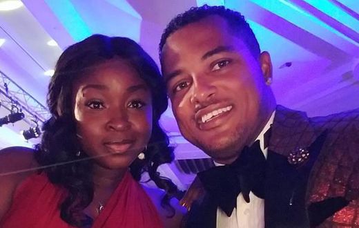 Van Vicker and his wife, Adwoa