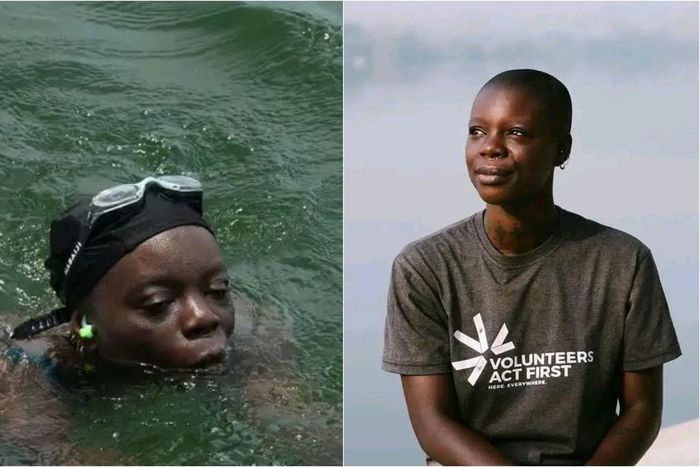 Ghana’s Yvette Tetteh makes history by swimming 450km across Volta River