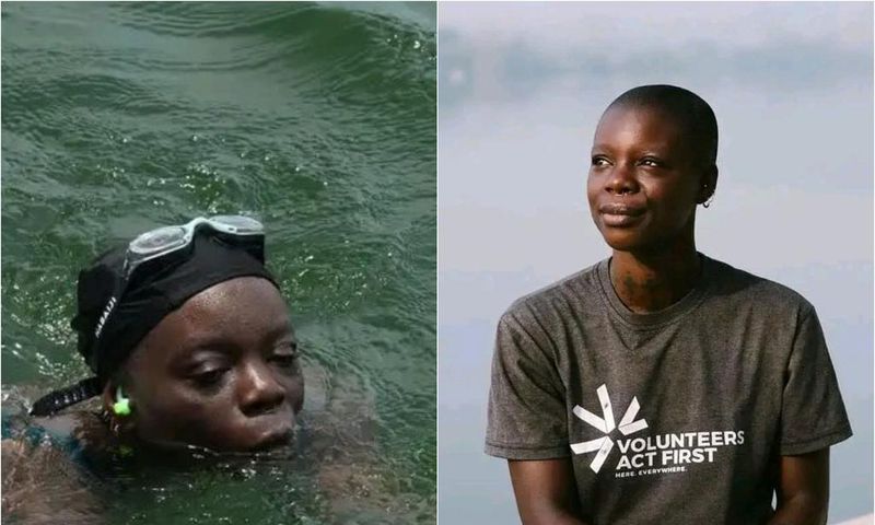 Ghana’s Yvette Tetteh makes history by swimming 450km across Volta River