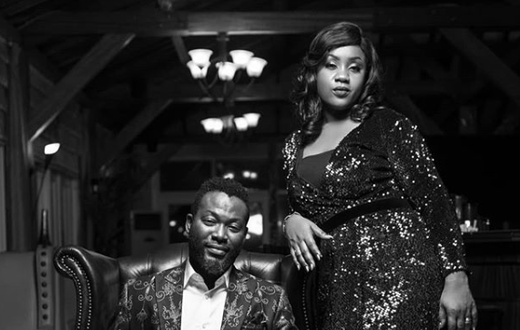 Adjetey Anang and wife