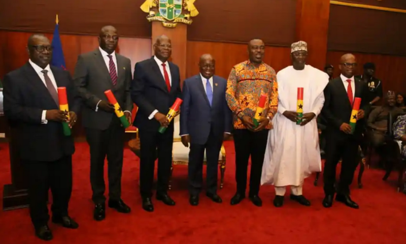 Akufo-Addo swears in new Ministers