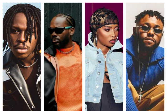 Fireboy, Adekunle Gold, Tiwa Savage, Lojay