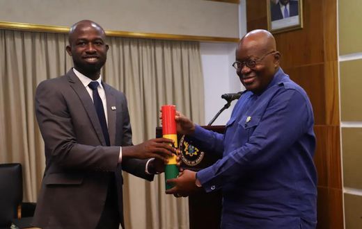 Dr. Peter Appiahene with Nana Addo
