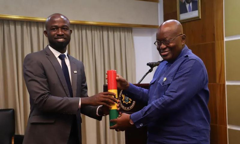 Dr. Peter Appiahene with Nana Addo