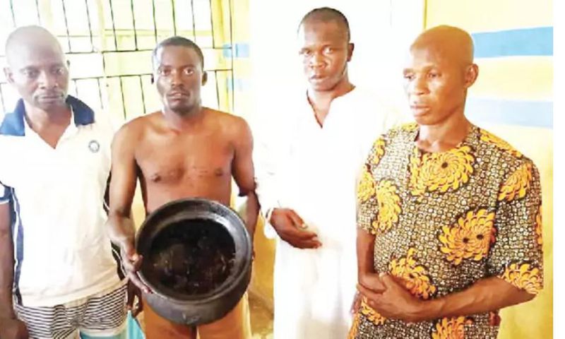 Pastor and 3 others arrested with human a skull say ‘we wanted to use it for money ritual’