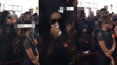 Tracy Sarkcess breaks down at the funeral of Sarkodie's lawyer, Mama C (VIDEO)