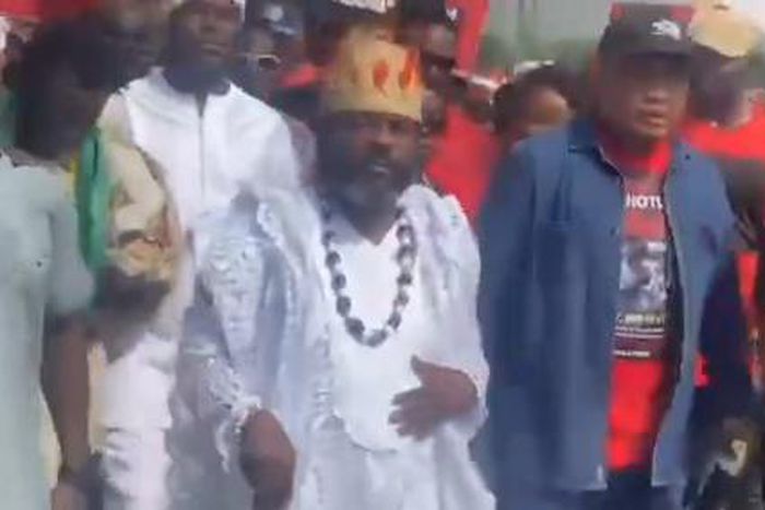 Chiefs of La join 'Hands Off Our Hotels' demo