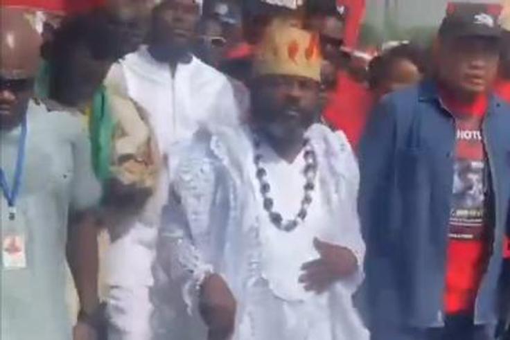 Chiefs of La join 'Hands Off Our Hotels' demo