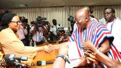Nana Addo and Charlotte Osei