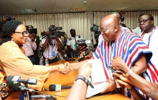Nana Addo and Charlotte Osei