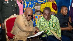 Nana Addo with YEA boss