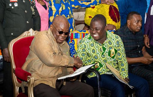 Nana Addo with YEA boss