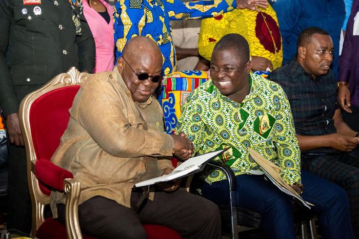 Nana Addo with YEA boss