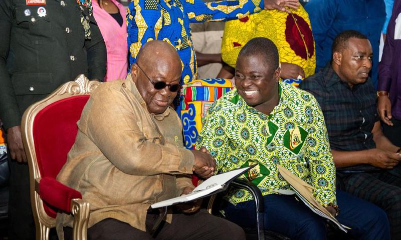 Nana Addo with YEA boss