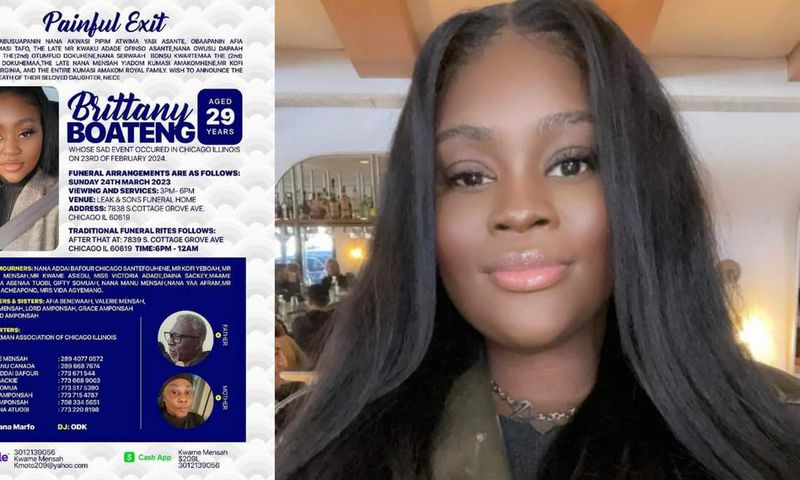 US-based Ghanaian lady dies after boyfriend allegedly pushes her into speeding car