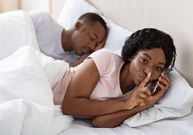 Couple in bed