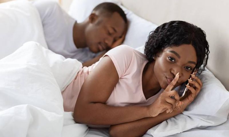 Couple in bed