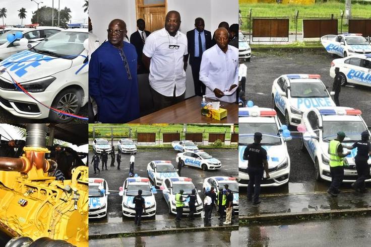 Ibrahim Mahama donates 20 police cars and 3 generators to Liberia Airport Authority