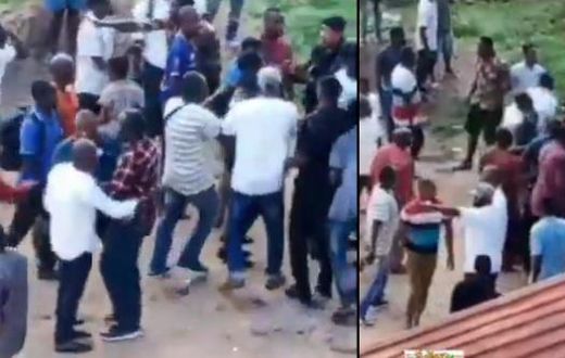 People flee as gunshots are fired at Voter Registration Center in Cape Coast North