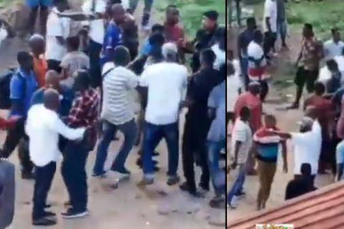 People flee as gunshots are fired at Voter Registration Center in Cape Coast North