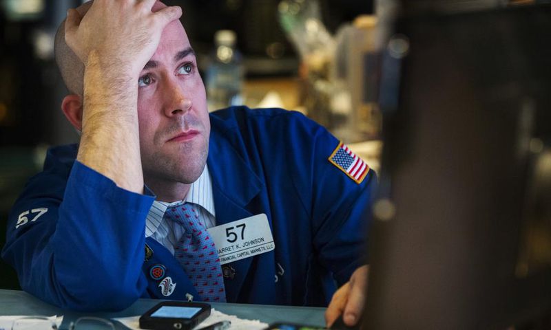 Sad trader